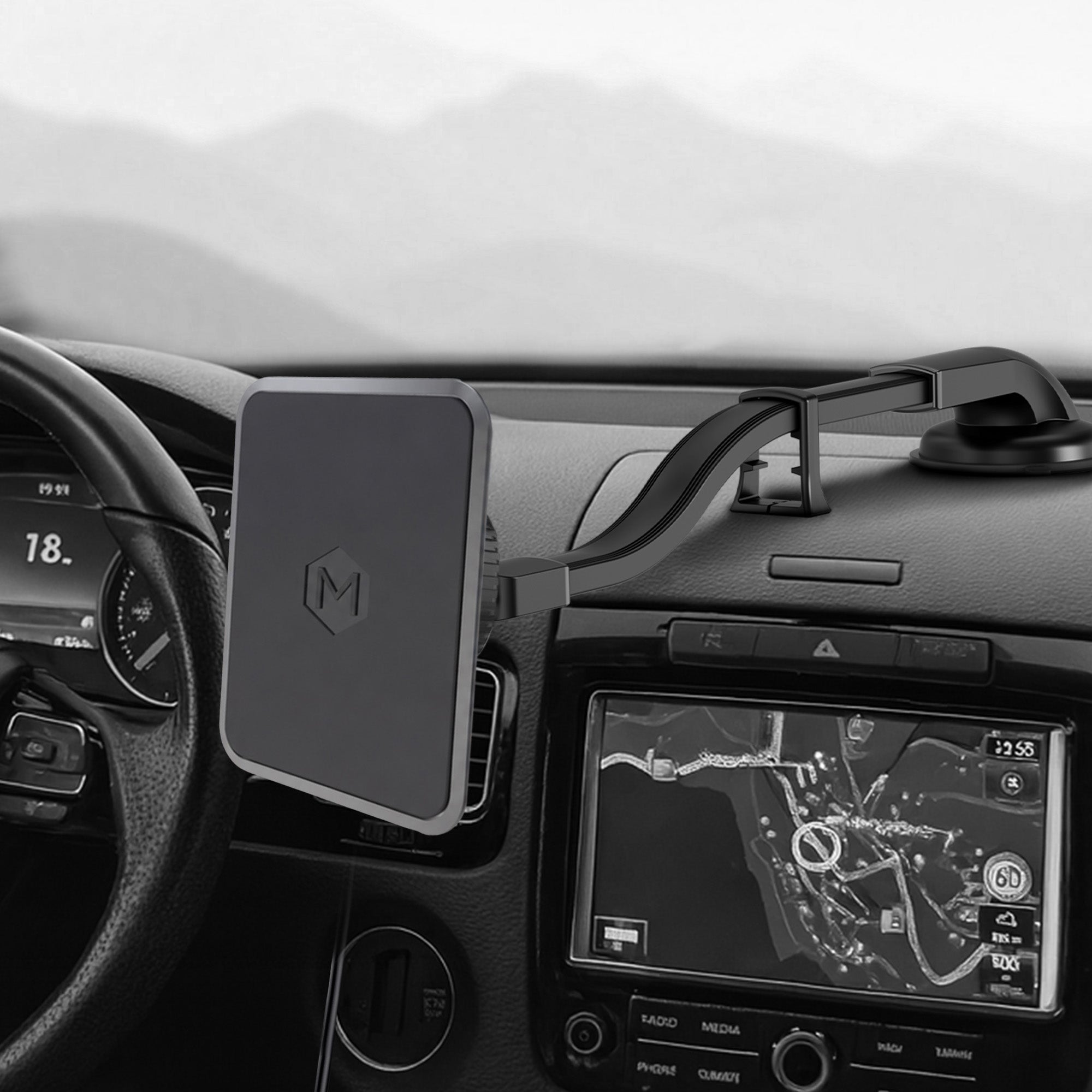 Simpl Touch Flexible Gooseneck Suction Cup Phone Mount