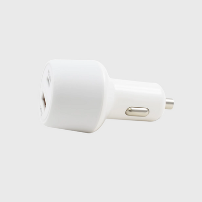 J48 Dual Port PD 30W + QC 3.0 Car Charger