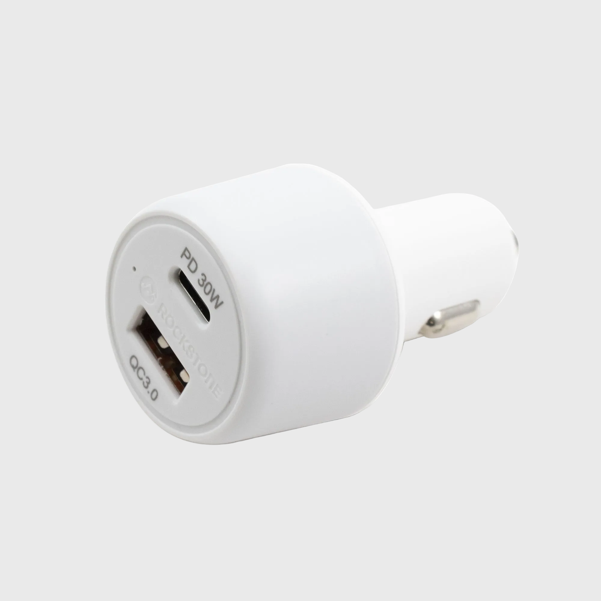 J48 Dual Port PD 30W + QC 3.0 Car Charger