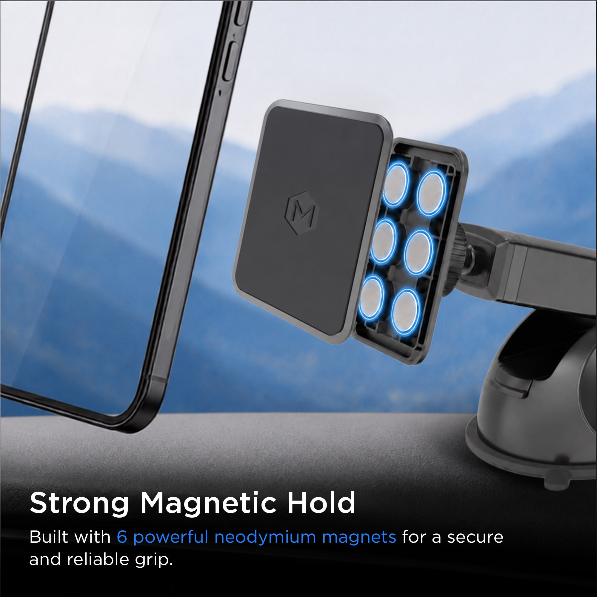 Simpl Touch Dashboard Phone Mount for iPhone & Android