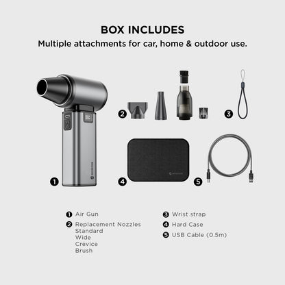 Rockstone Vortex 3-in-1 Air Duster & Vacuum