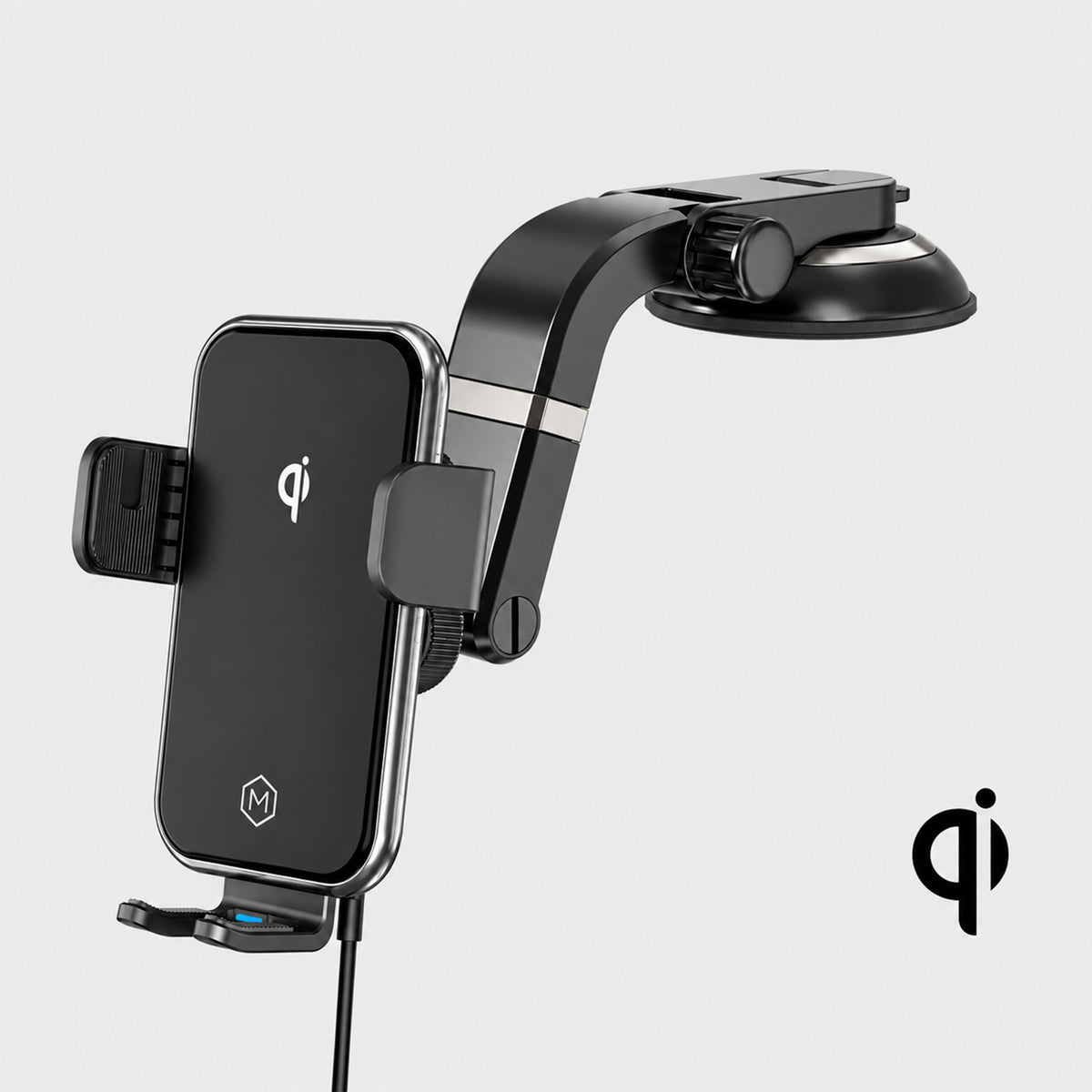 Auto Grip Wireless Charger Suction Cup Phone Mount
