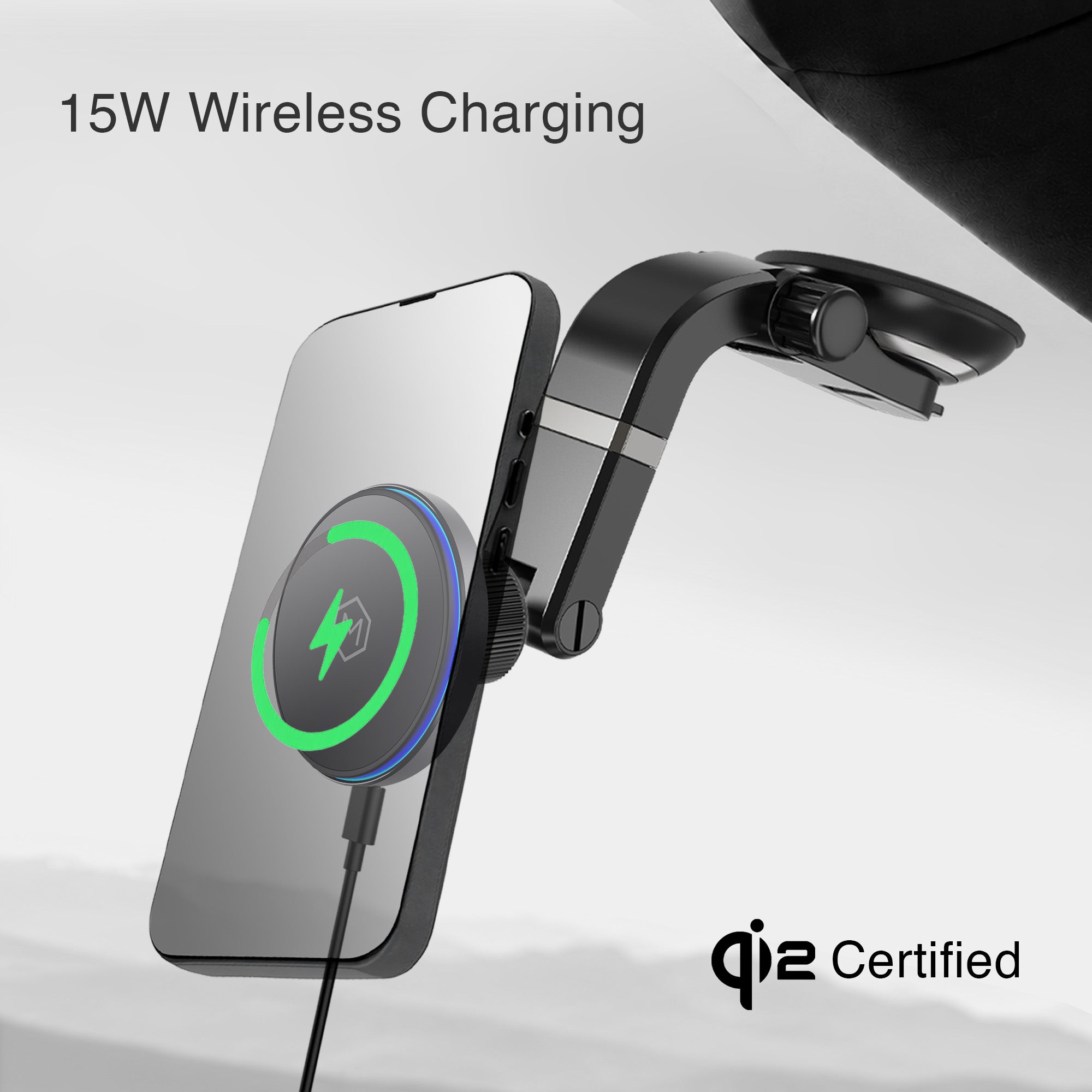 MagSwitch Qi2 Wireless Suction Cup Phone Mount