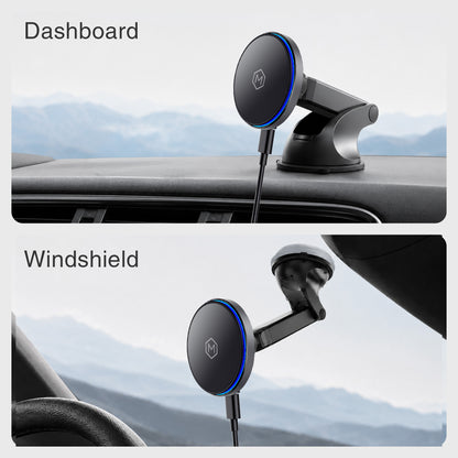 MagSwitch Qi2 Wireless Telescopic Suction Cup Phone Mount