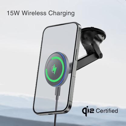 MagSwitch Qi2 Wireless Telescopic Suction Cup Phone Mount