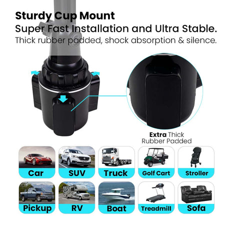 MagSafe Magnetic Cup Holder Car Mount (Version 2.0)