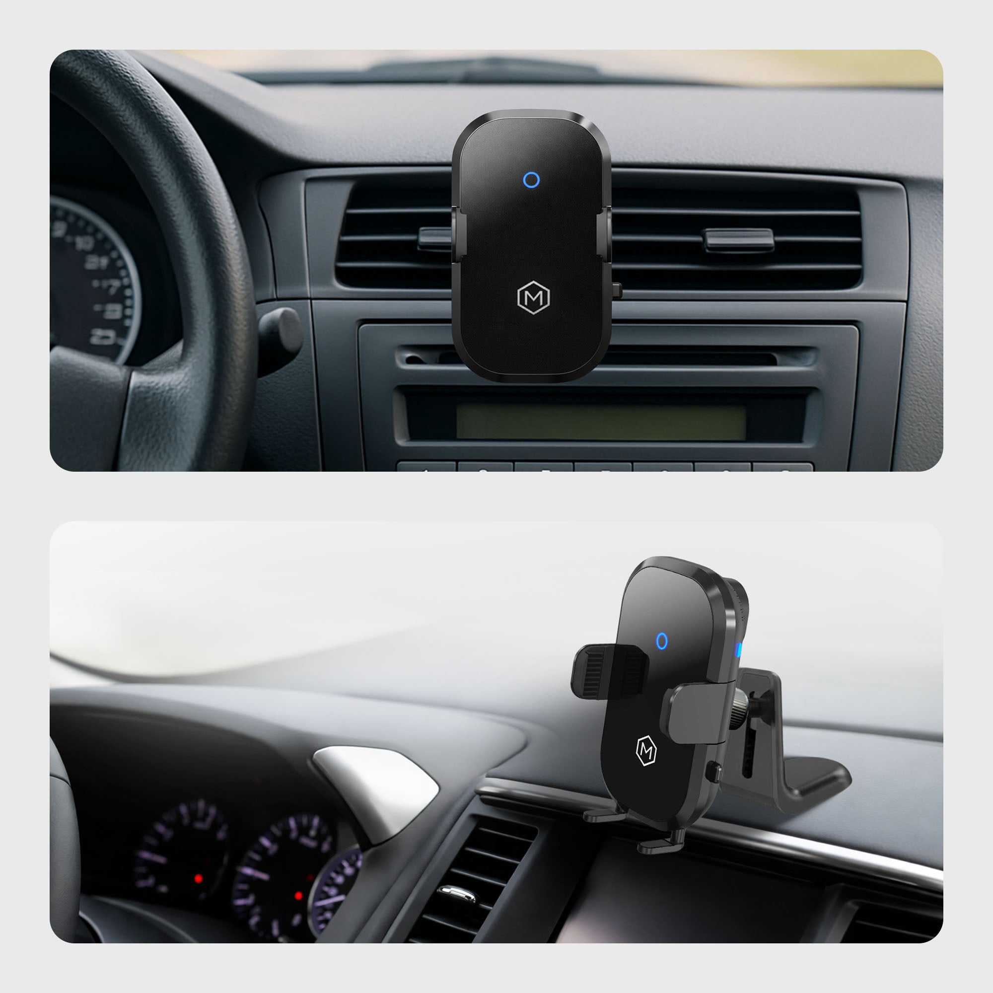 Beeasy 15W Fast Wireless Charger Auto – Handyhalterung Mit Induktiver Ladestation, Qi
