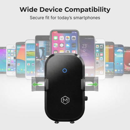 Auto Scan Fast Wireless Car Charger Mount For Vent & Dash