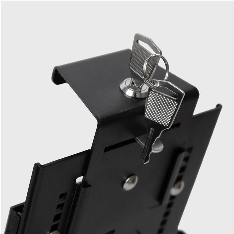 9”–13” Triple Suction Cup Tablet Holder – Metal Locking Industrial