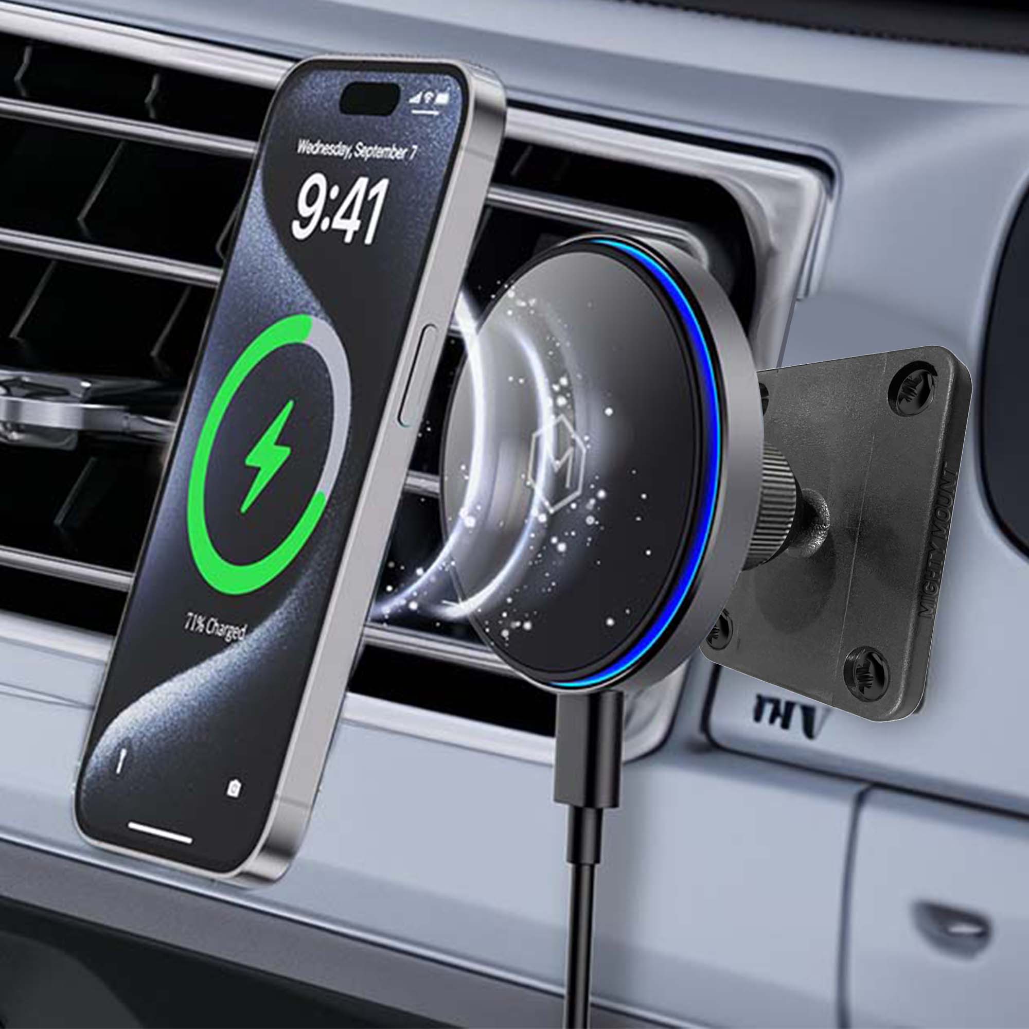 Mag Switch Qi2 Wireless Charger & AMPS Drill Mount