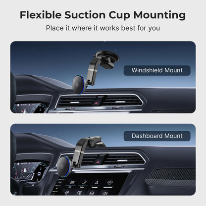 Mag Switch Qi2 Wireless Charger & Multi-Angle Suction Mount