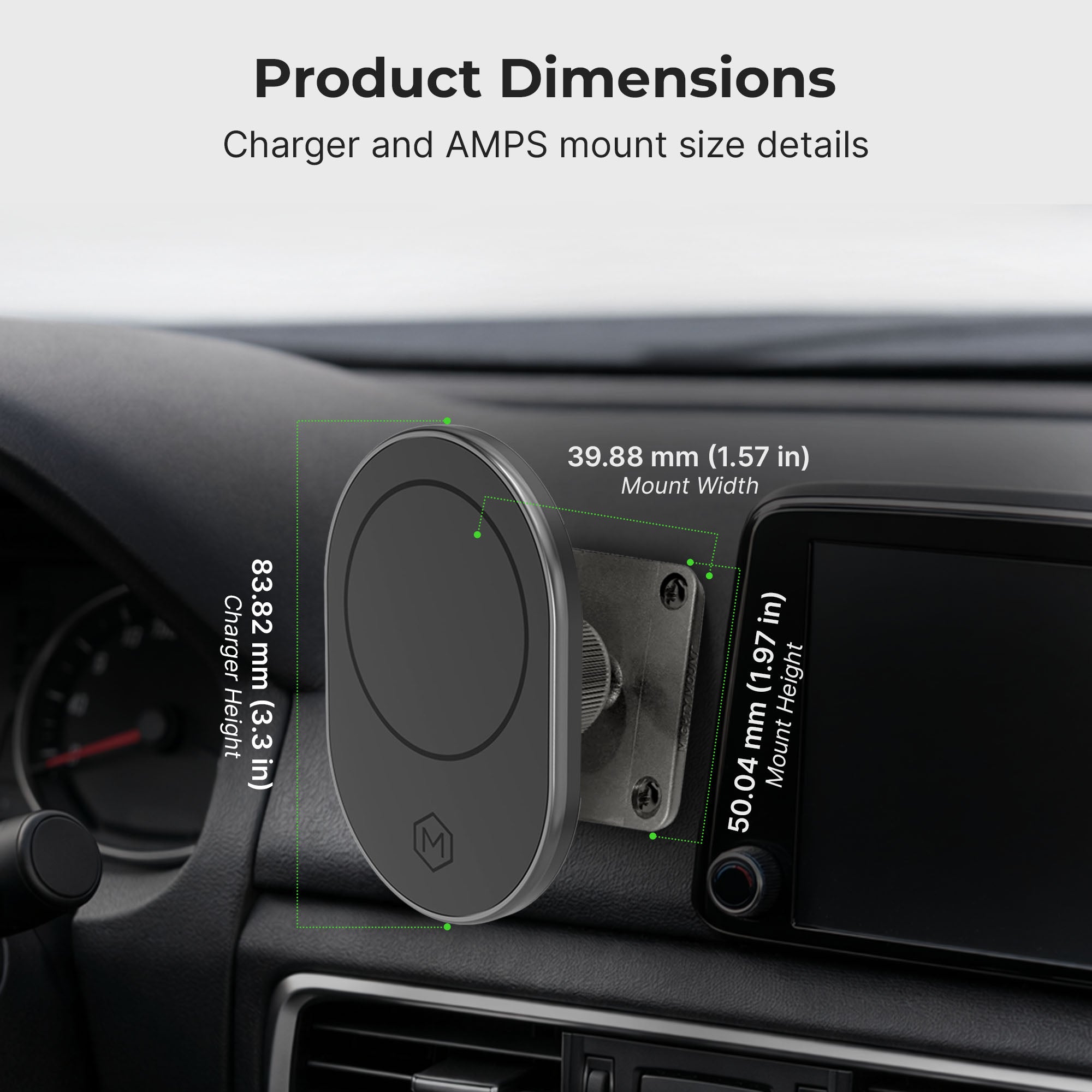 MagSafe Magnetic Mount with Drill Base AMPS Mounting Plate