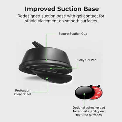 MagSafe Wireless Car Charger Suction Cup Mount (Version 2.0)