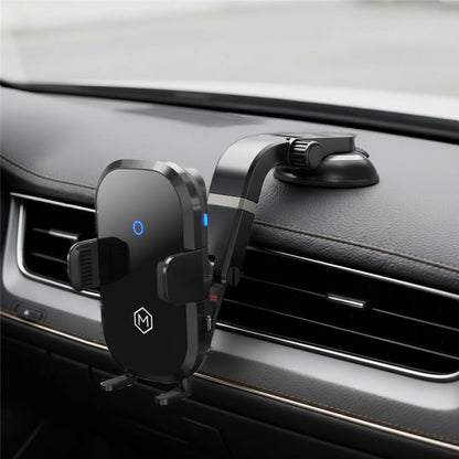 Auto Scan Fast Wireless Car Charger Mount with Multi-Angle Adjustable Suction Cup