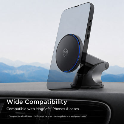 MagSwitch Qi2 Wireless Charger Telescopic Suction Phone Mount for iPhone and Android