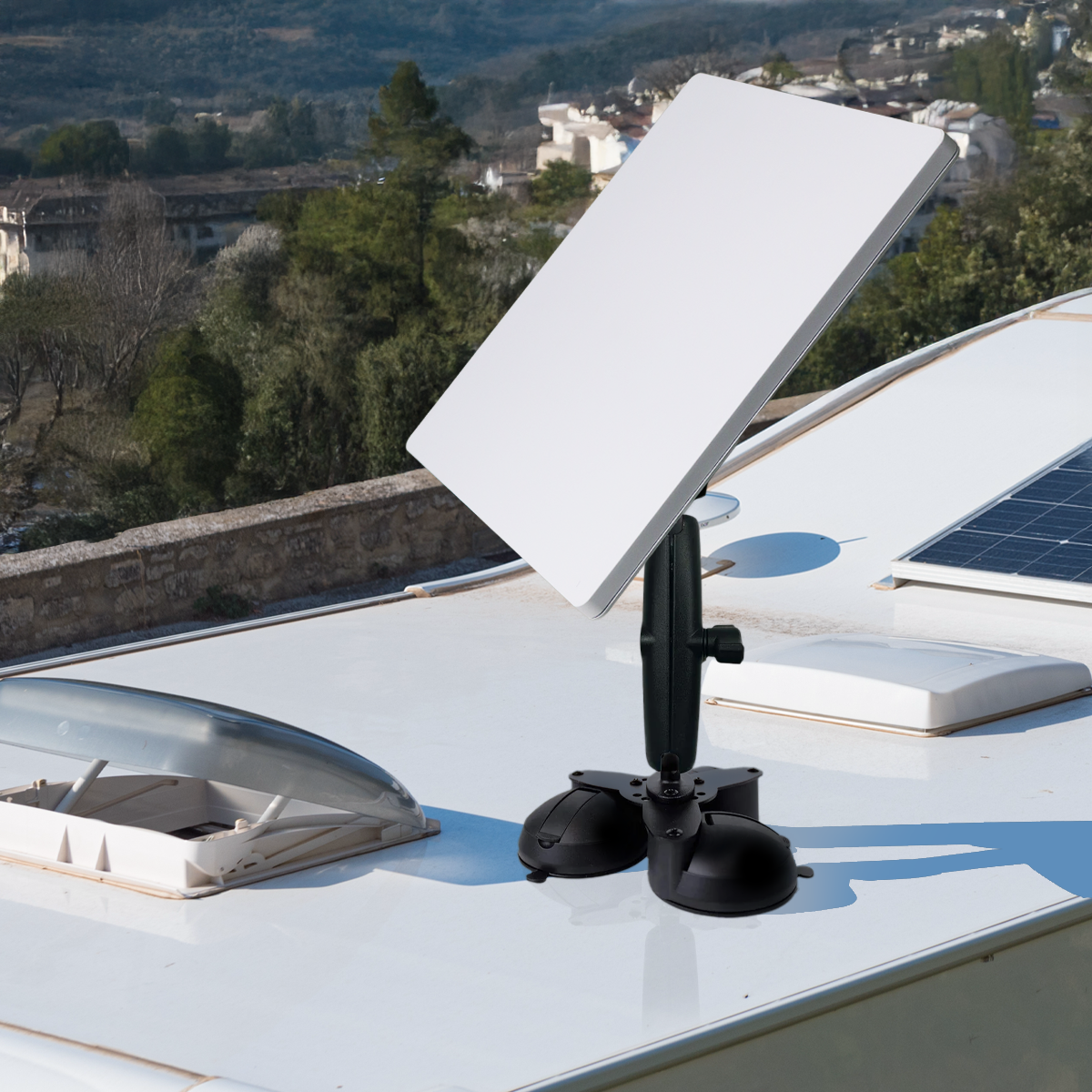 Triple Suction Cup Mount for Starlink Mini – Heavy Duty Secure Mount