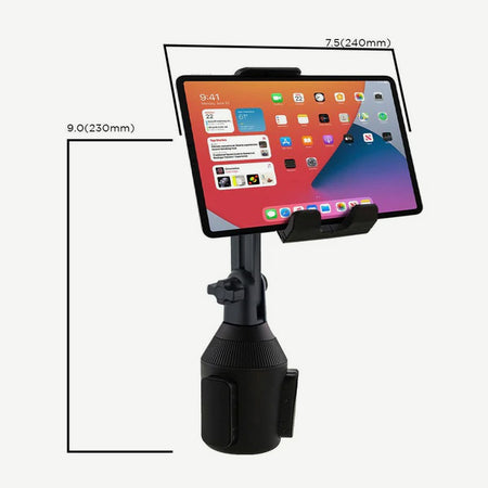 iPad Cup Holder 360° Mount - Dimensions