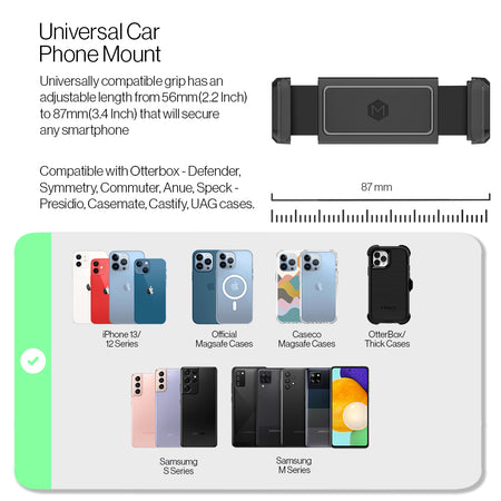 CD Slot Phone Mount Grip - CD Phone Mount - Car Mount| Mighty Mount (universal car phone mount)