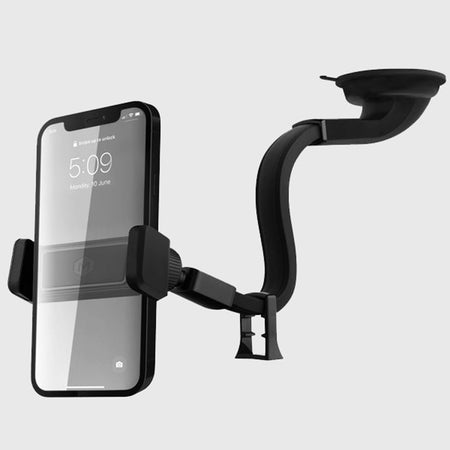 Flexible Gooseneck Car Dash and Windshield Mount Holder  - Car Mount | The Mighty Mount (flexible magnetic windshield mount)