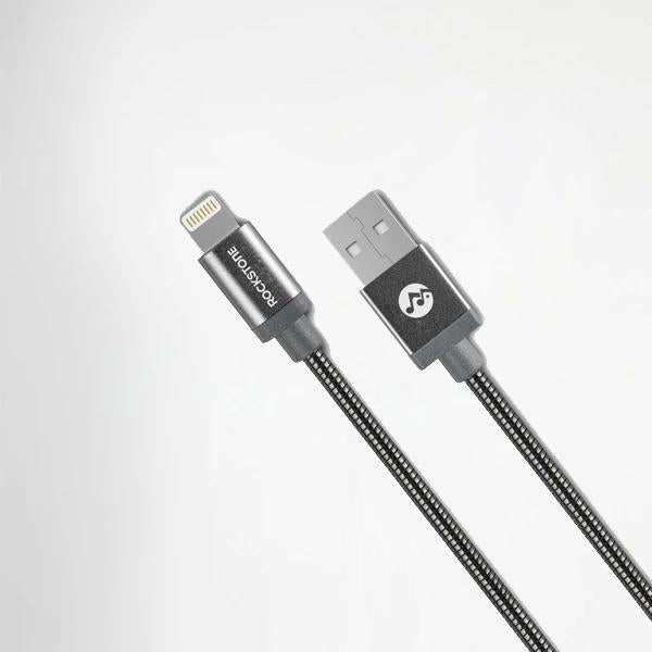 Pet Friendly Metal Tangle Free Braided Lightning Cable - 1.2 Meter